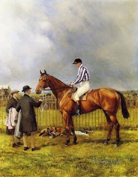 caballo de carreras Heywood Hardy equitación Pinturas al óleo